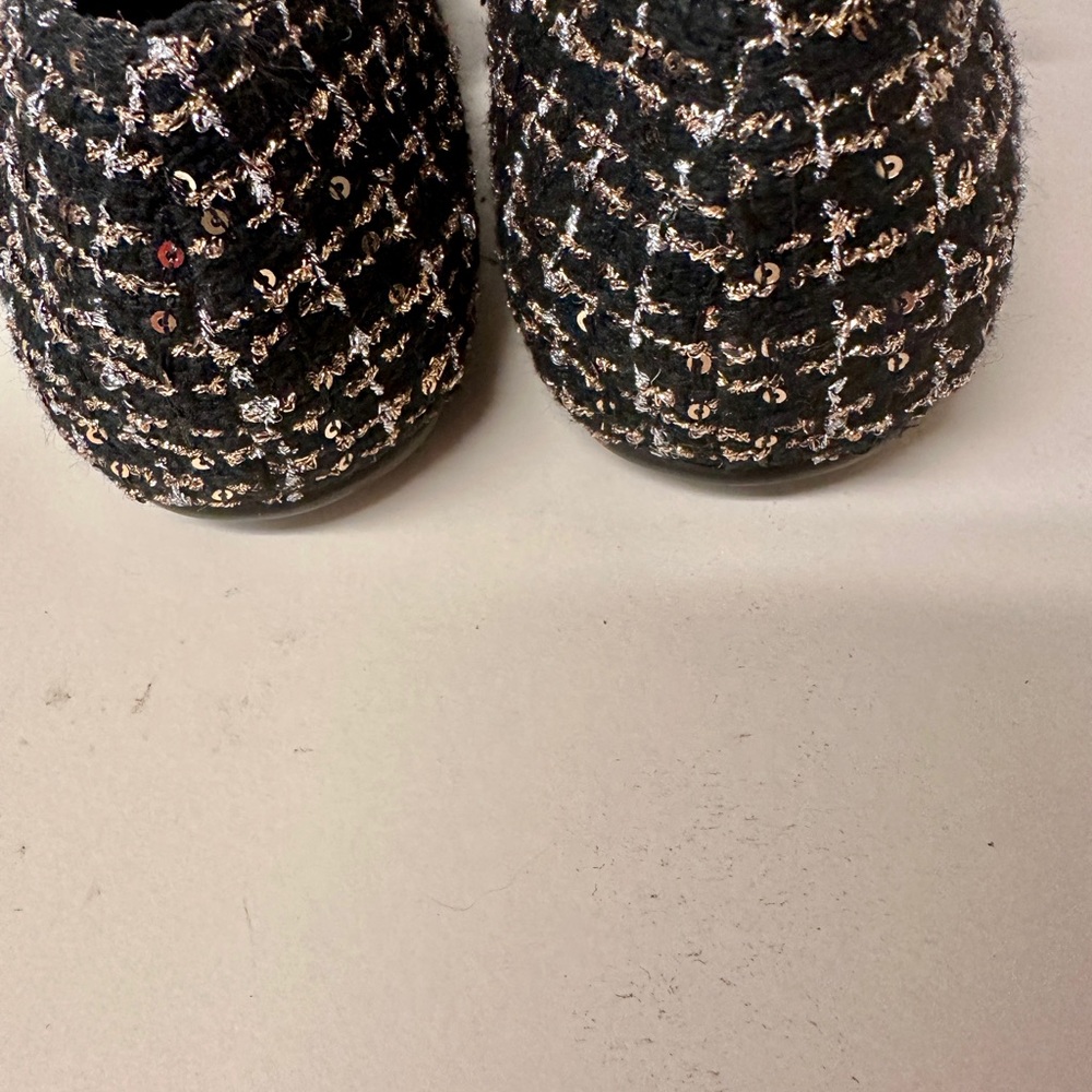 Jeffrey Campbell Black and Gold Loafers - Picture 4 of 5